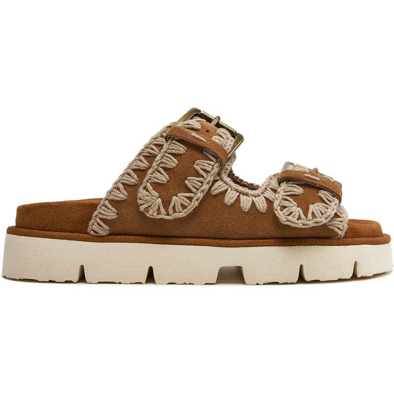 Pantoletten Mou MU.SW461005A Braun