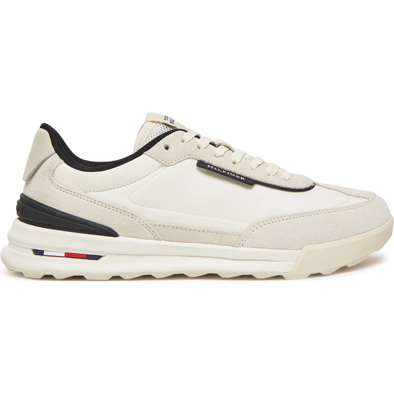 Sneakers Tommy Hilfiger Retro Runner Nylon Mix FM0FM05523 Écru