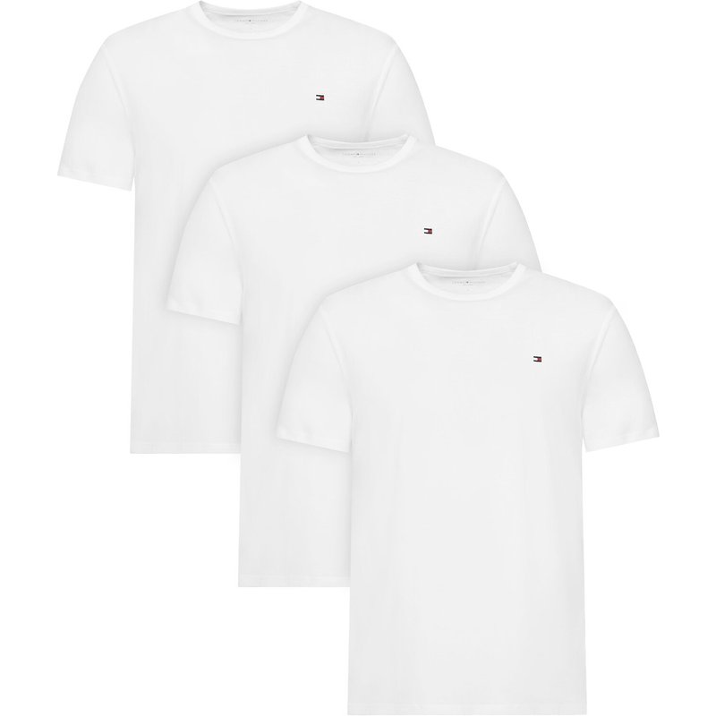 Tommy Hilfiger T-Shirt-Set 3P Ss Tee UM0UM03870 Weiß Regular Fit
