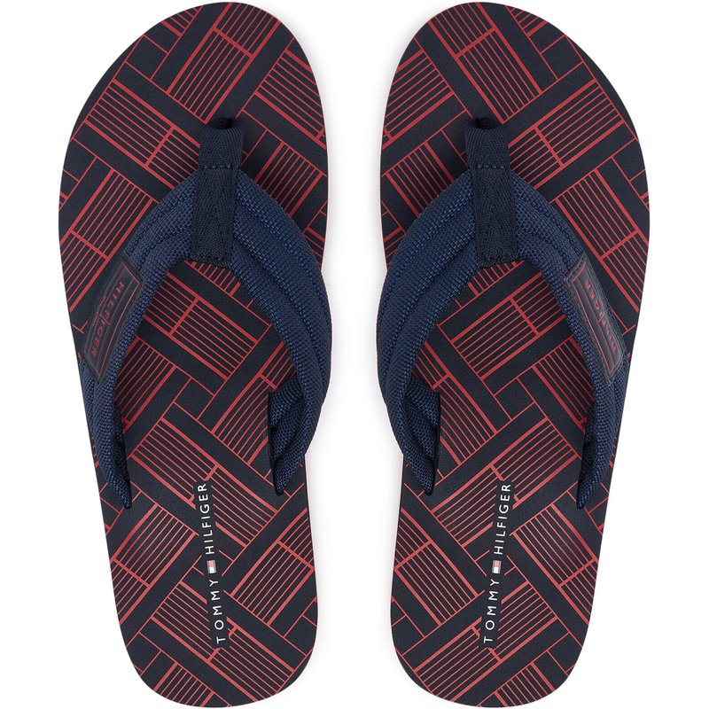 Zehentrenner Tommy Hilfiger Flag Patch Beach FM0FM06004 Dunkelblau