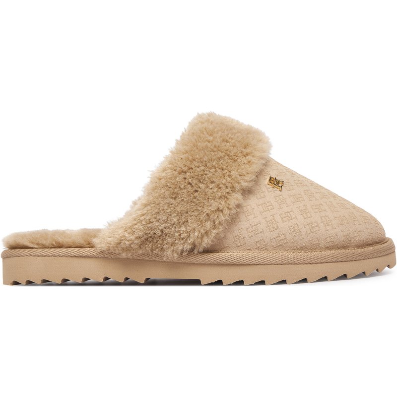 Hausschuhe Tommy Hilfiger Th Premium Shearling Shoes FW0FW09947 Beige