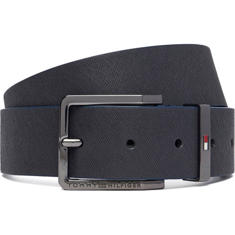 Gürtel Tommy Hilfiger Oliver Saffiano 3.5 AM0AM14573 Dunkelblau