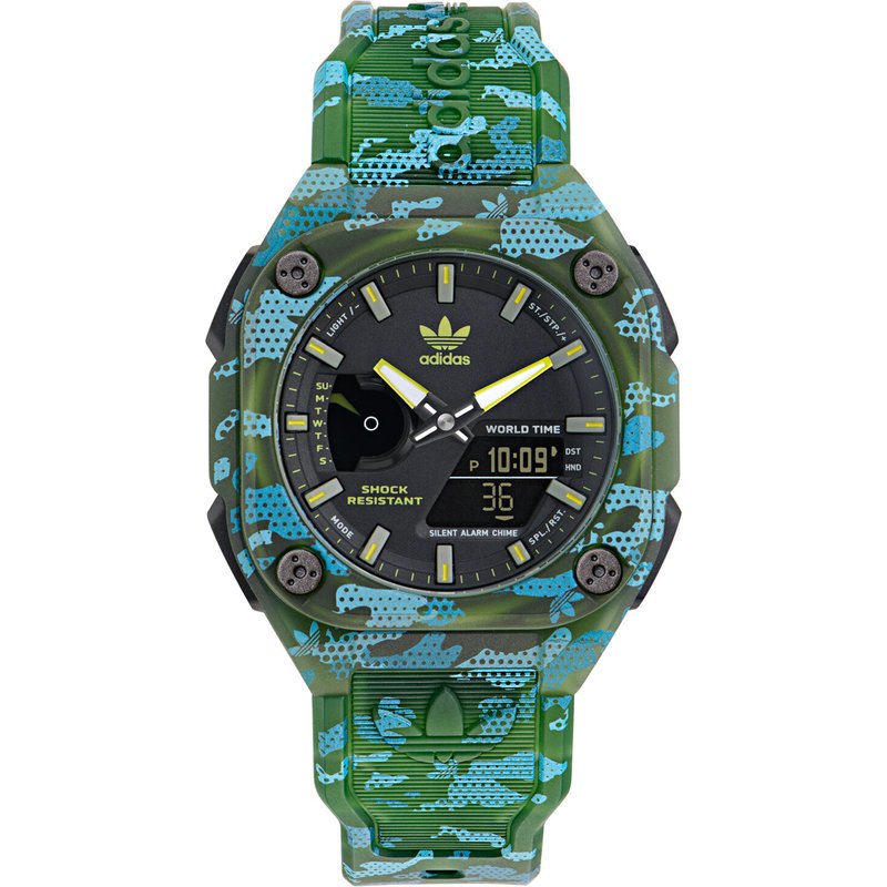 Uhr adidas Originals City Tech One Grfx AOST24075 Grün