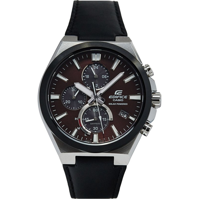 Uhr Casio Edifice Solar Powered Chronograph EFS-S630BL-5AVUEF Schwarz