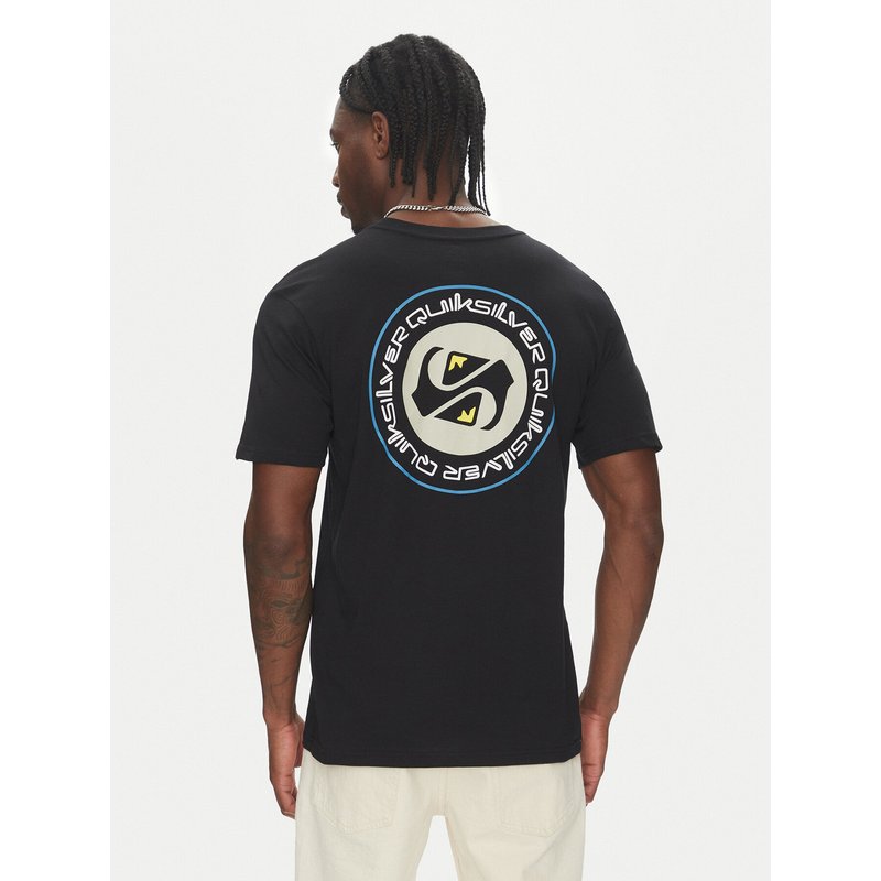 Quiksilver T-Shirt Circle Back Ss EQYZT08054 Schwarz