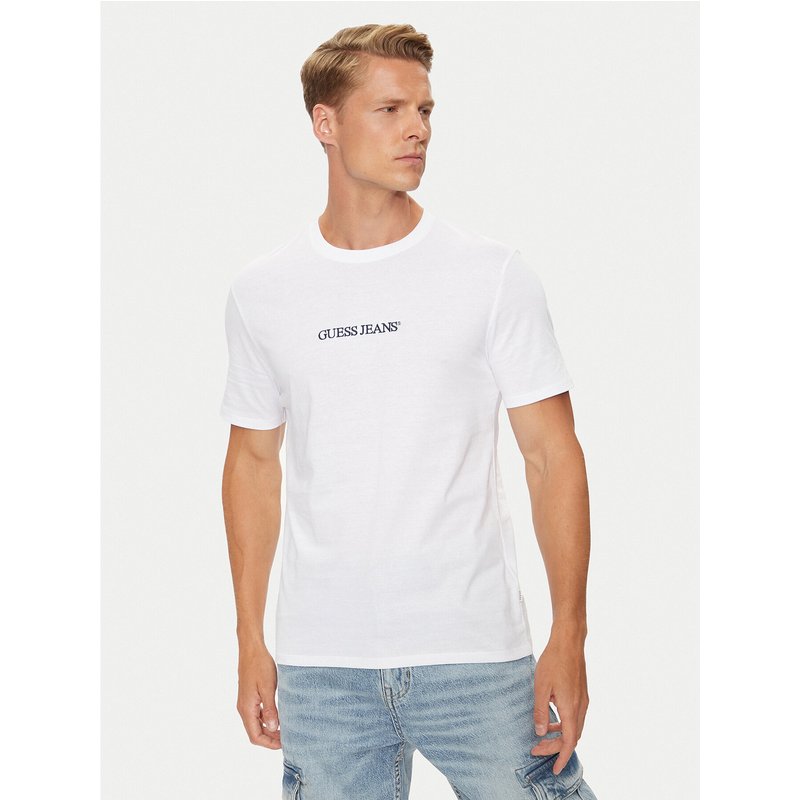 Guess Jeans T-Shirt M4YI52 K8HM0 Weiß Slim Fit