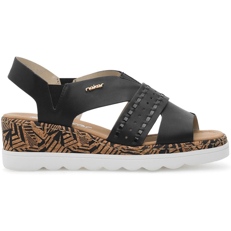 Sandalen Rieker 67179-00 Schwarz