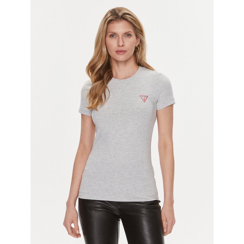 Guess T-Shirt W2YI44 J1314 Grau Slim Fit