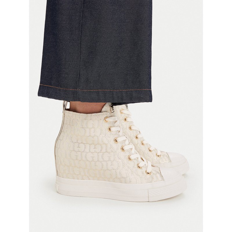 Sneakers aus Stoff Guess FLTSUN FAL12 Hellbeige