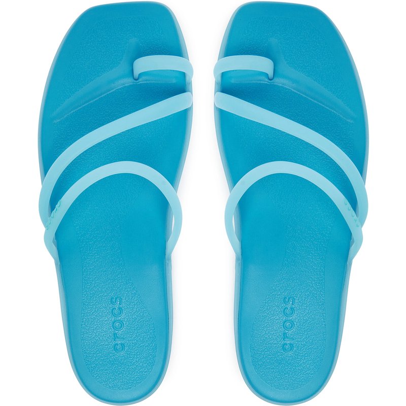 Zehentrenner Crocs Miami Frosted Toe Loop 211253 Blau