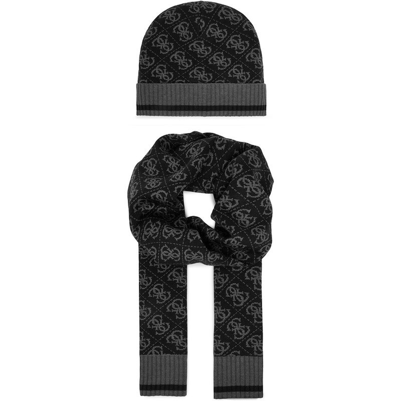 Set Schal und Mütze Guess GFBOXM P6102 Schwarz