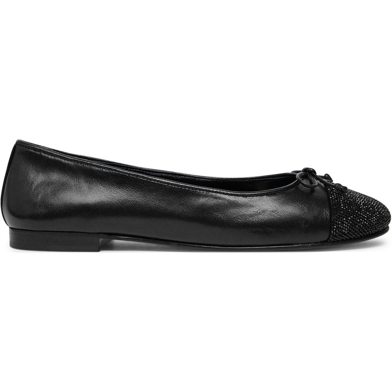 Ballerinas Tory Burch Cap-Toe Pave Ballet 166214 Schwarz