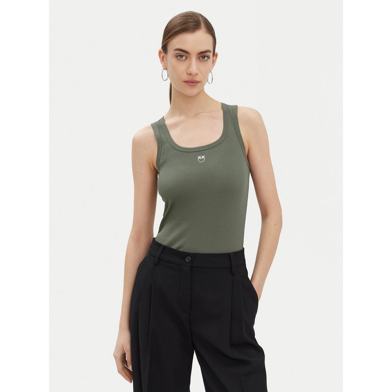 PINKO Top Calcolatore 100807 Grün Regular Fit
