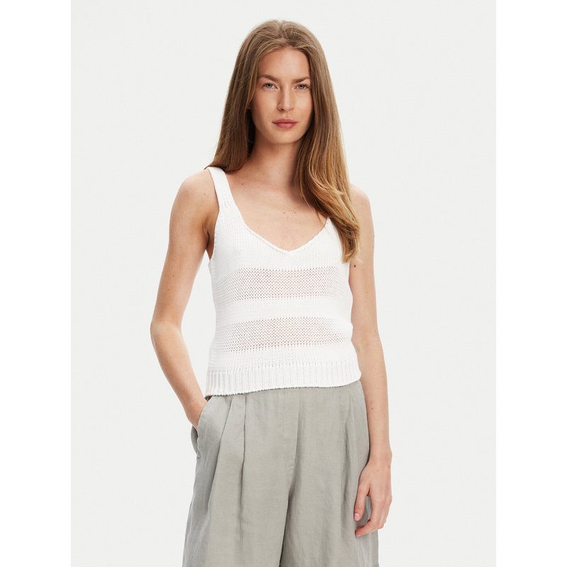 United Colors Of Benetton Top 1898DH018 Weiß Relaxed Fit