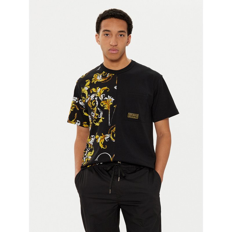 Versace Jeans Couture T-Shirt 78GAH609 Schwarz Regular Fit