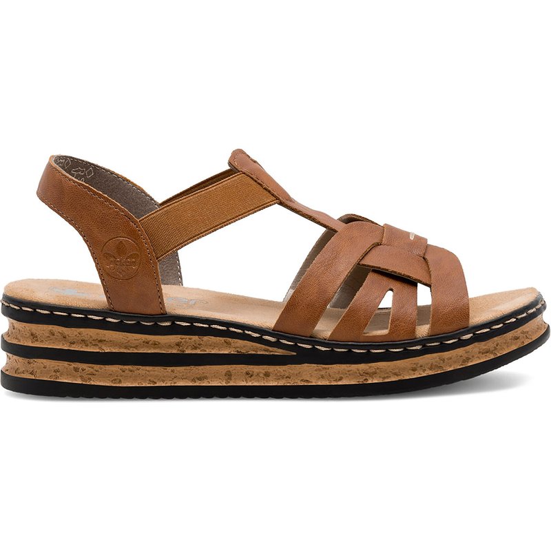 Sandalen Rieker 62918-22 Braun
