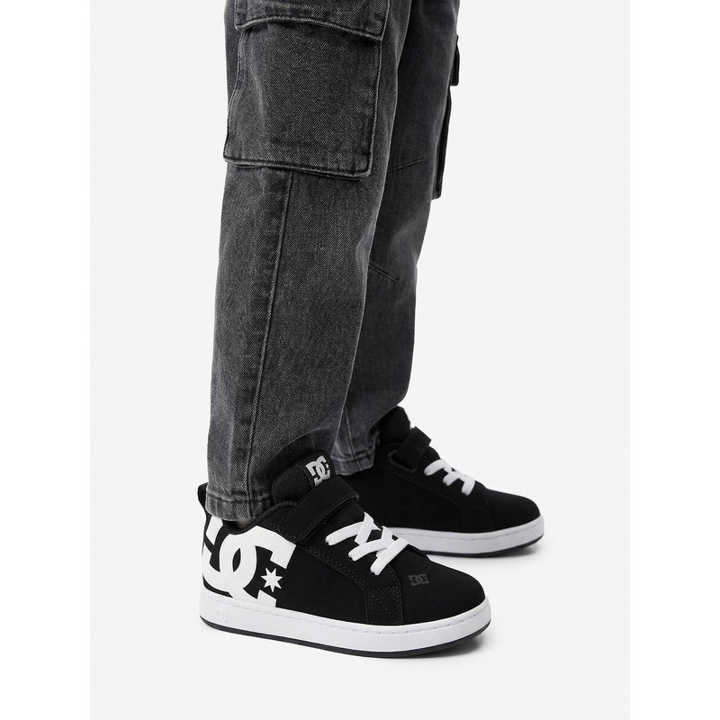 Sneakers DC Shoes EO-COURT GRAFFIK ELASTIC TODDLER DC02547002 Schwarz