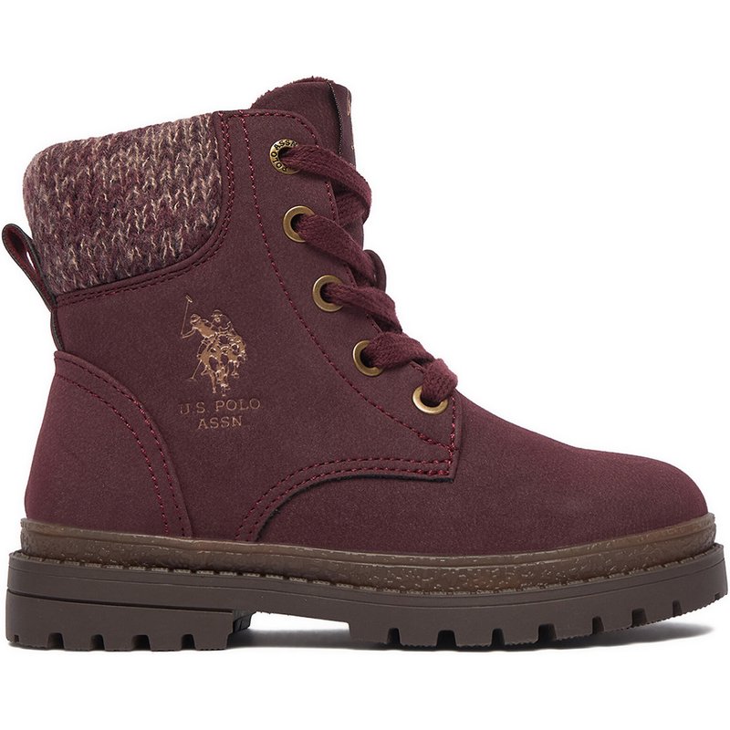 Schnürschuhe U.S. Polo Assn. EO-VLAD001K/GYT1-BOR003 Dunkelrot