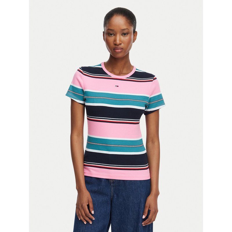 Tommy Jeans T-Shirt Essential DW0DW17383 Bunt Slim Fit
