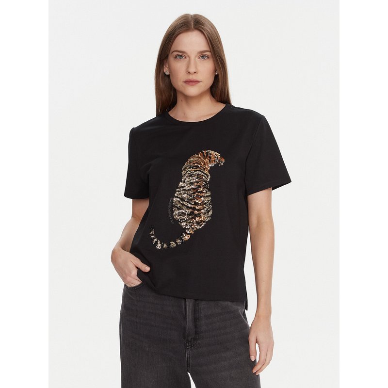 LOLA CASADEMUNT T-Shirt LF2515027 Schwarz Regular Fit