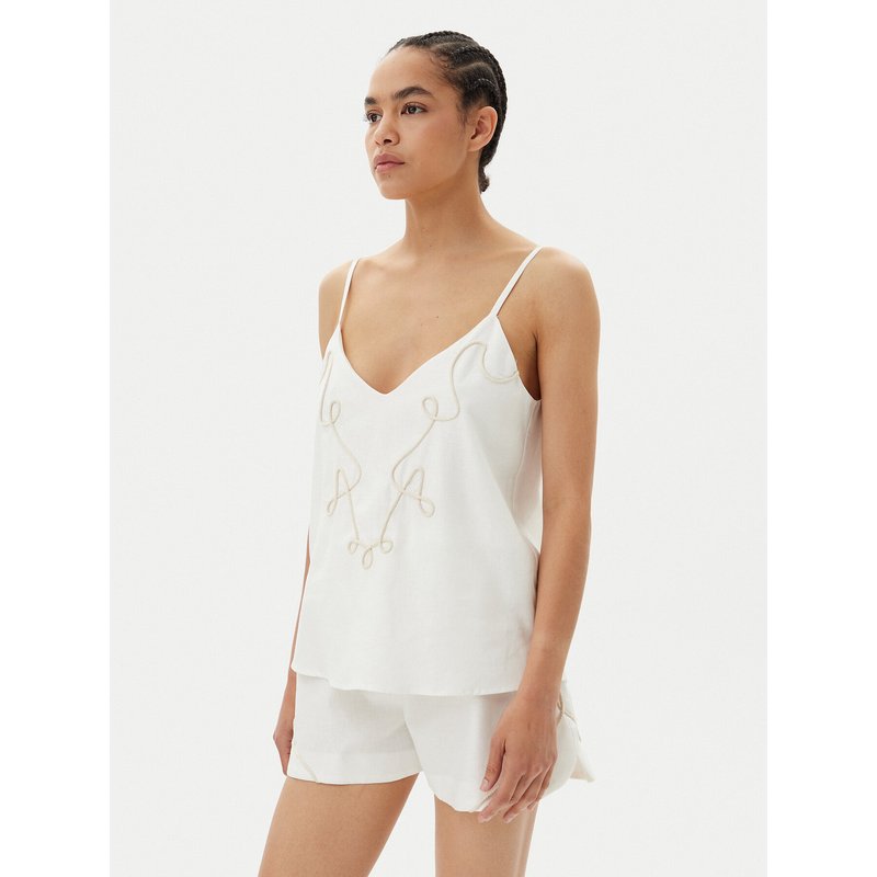 ACCESS FASHION Top 53-2212-133 Weiß Regular Fit