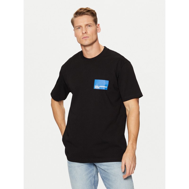 Karl Lagerfeld Jeans T-Shirt A1M17001 Schwarz Regular Fit