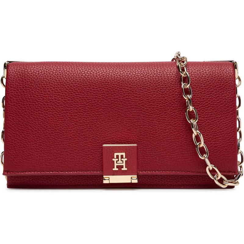 Handtasche Tommy Hilfiger Th Her Chain AW0AW17403 Rot