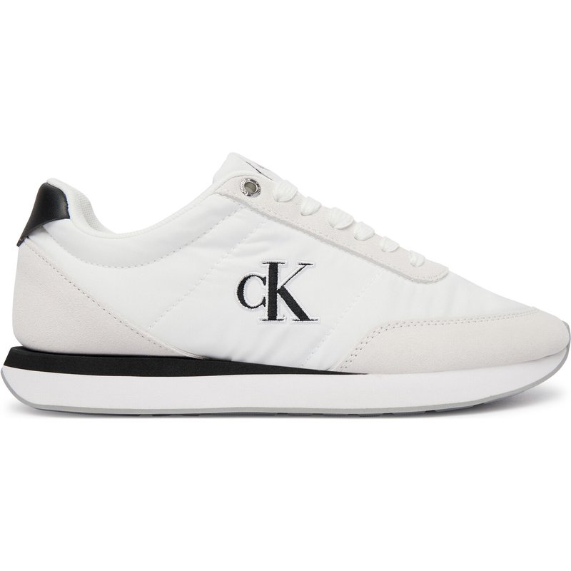 Sneakers Calvin Klein Retro Runner Ess Mix Mat Wmn YW0YW01990 Weiß