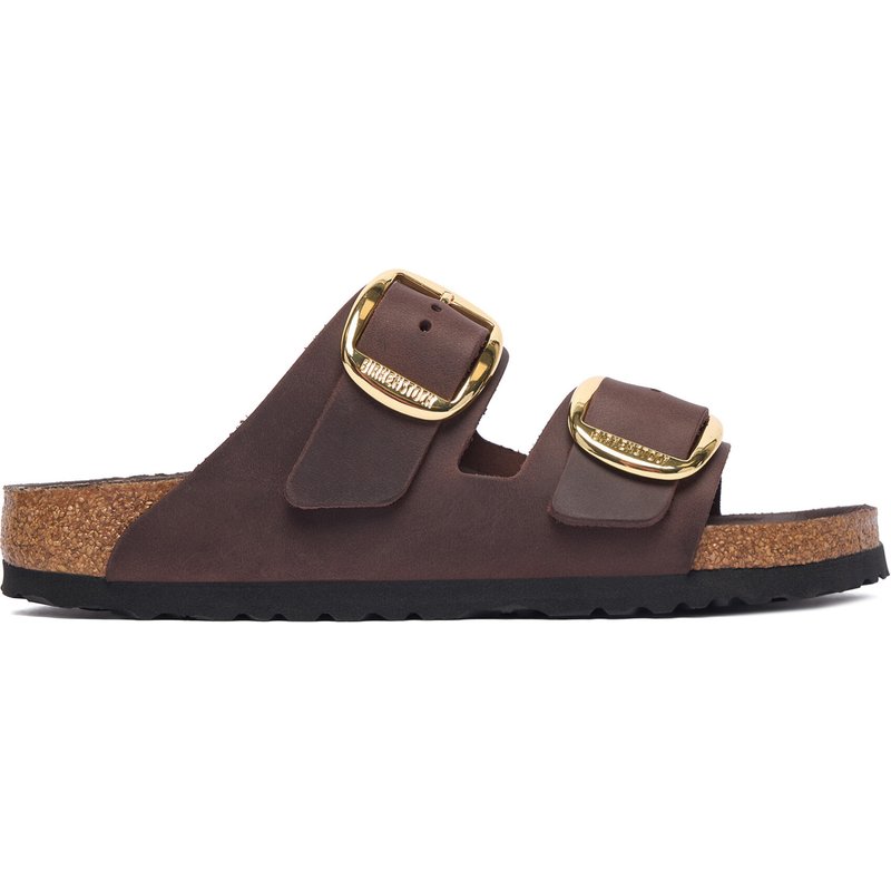 Pantoletten Birkenstock Arizona Big Buckle 1032916 Dunkelbeige
