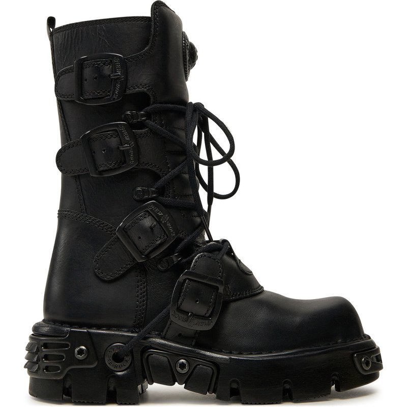 Schnürstiefel NEW ROCK M-373-S18 Schwarz