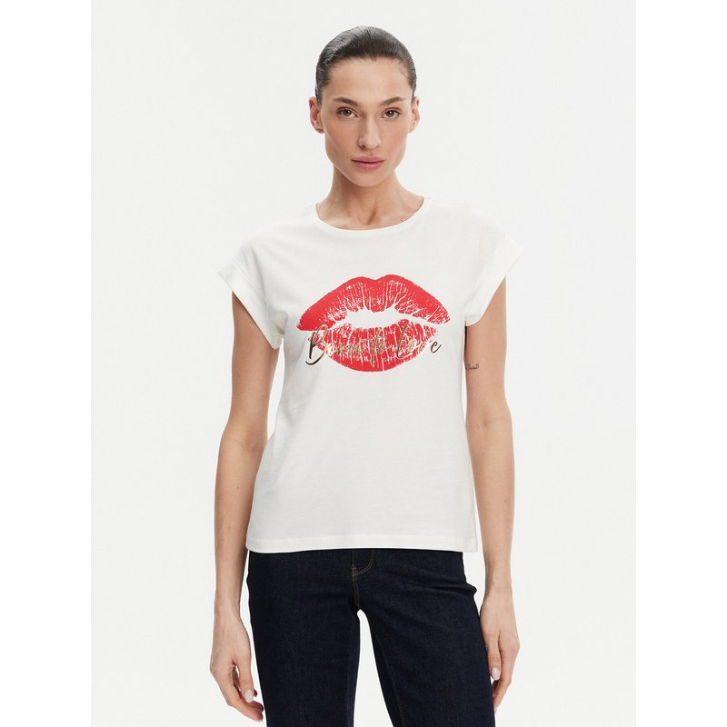 Morgan T-Shirt 251-DVALA Weiß Regular Fit