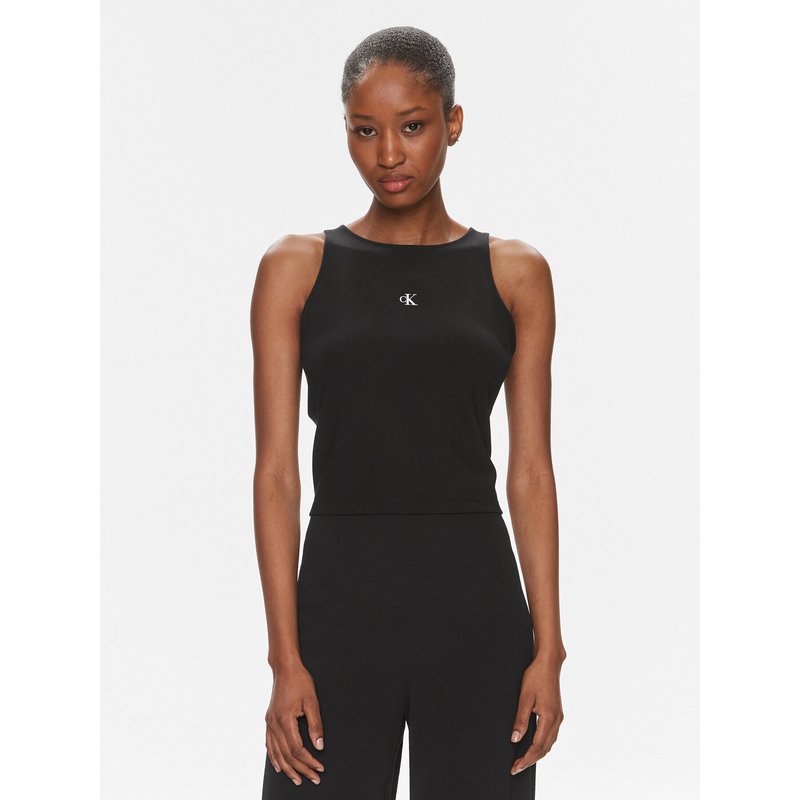 Calvin Klein Jeans Top Archival J20J223107 Schwarz Slim Fit