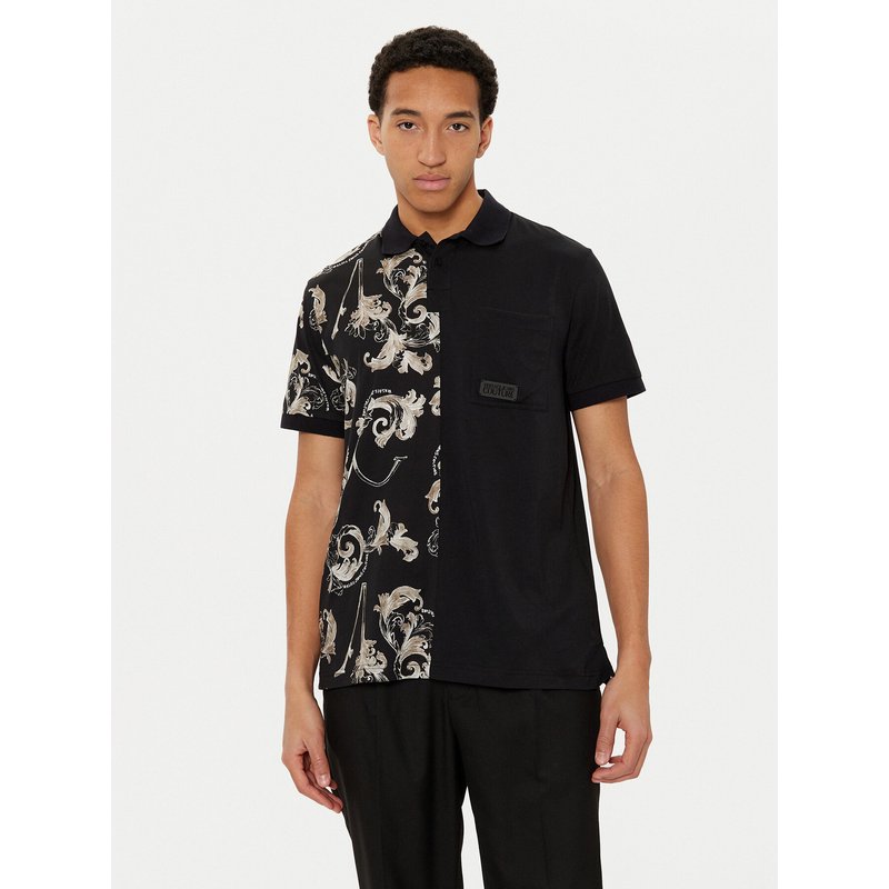 Versace Jeans Couture Poloshirt 78GAG625 Schwarz Regular Fit