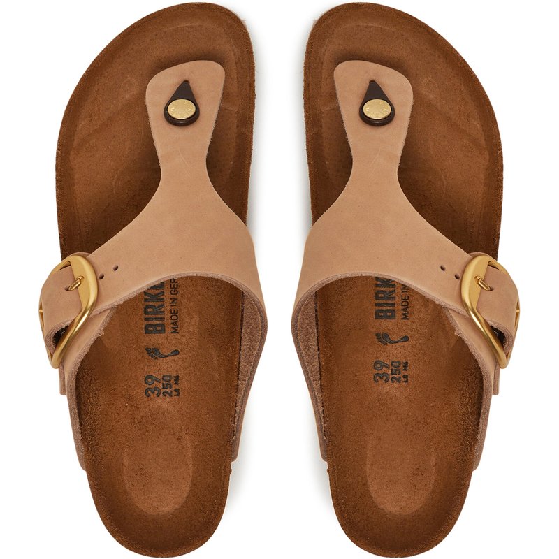 Zehentrenner Birkenstock Gizeh Big Buckle LENB 1024007 Beige
