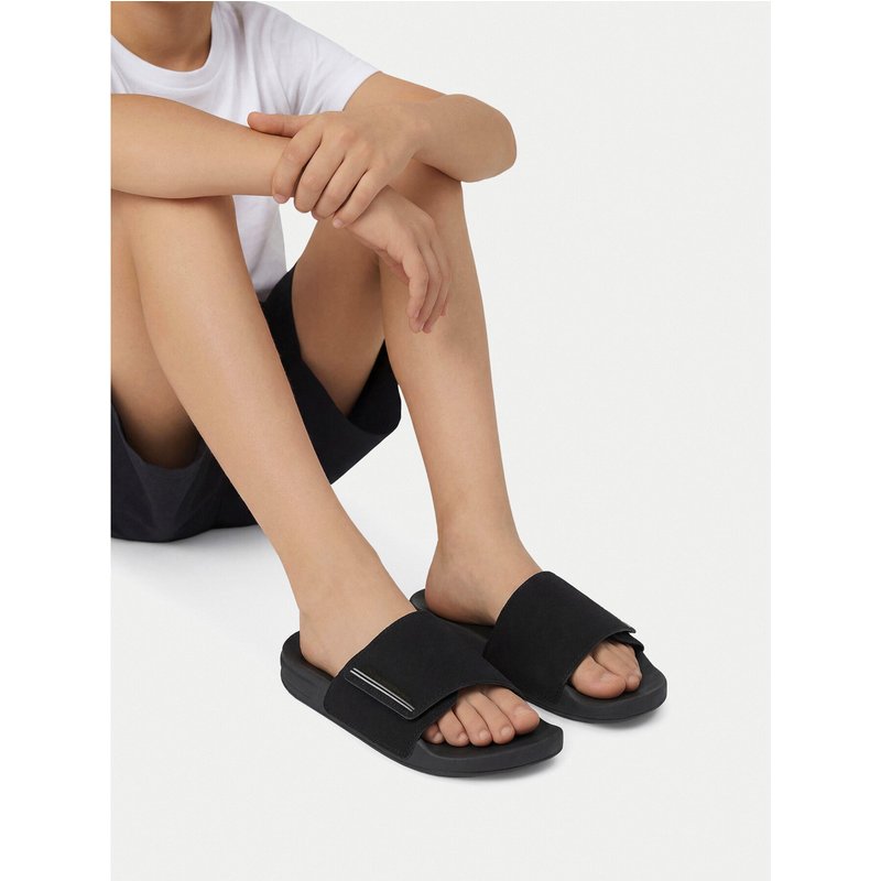 Pantoletten Quiksilver EO-POCHI SUEDE CQ10164BB Schwarz