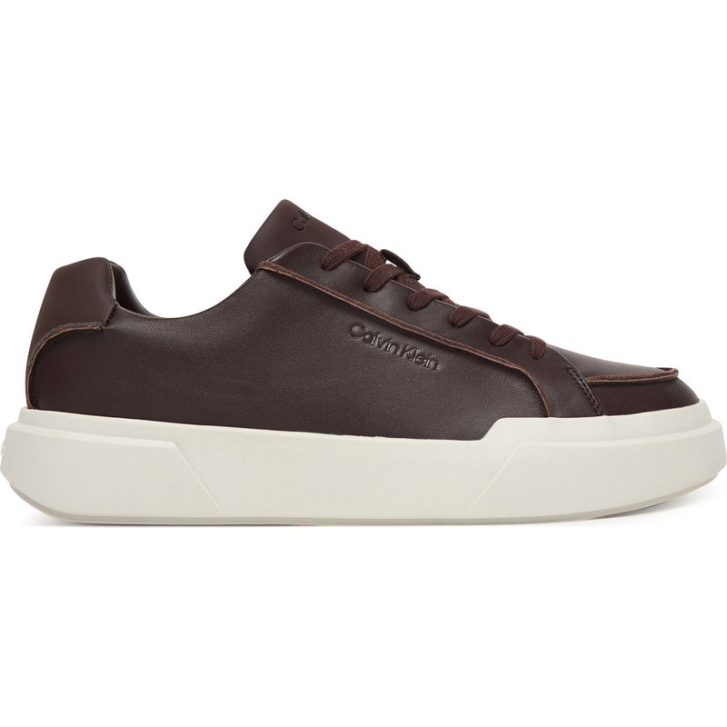 Sneakers Calvin Klein Chunky Cupsole Lace Up Lth Pinch YM0YM01454 Dunkelrot