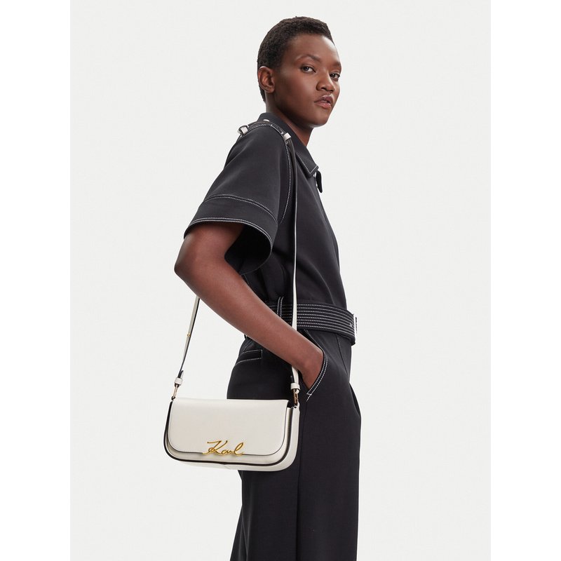 Handtasche KARL LAGERFELD A1W30039 Creme