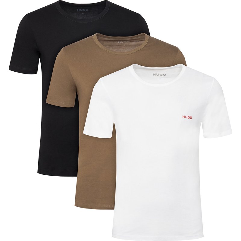 HUGO T-Shirt-Set Rn Triplet P 50532811 Bunt Regular Fit