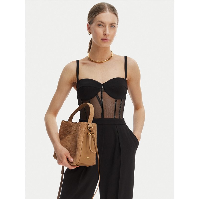 Handtasche Elisabetta Franchi BS-21H-61E2-V720 Braun