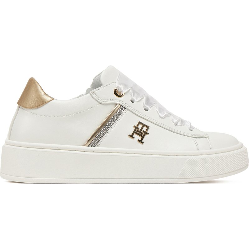 Sneakers Tommy Hilfiger Low Cut Lace UP T4A9-33933-0206X048 Weiß