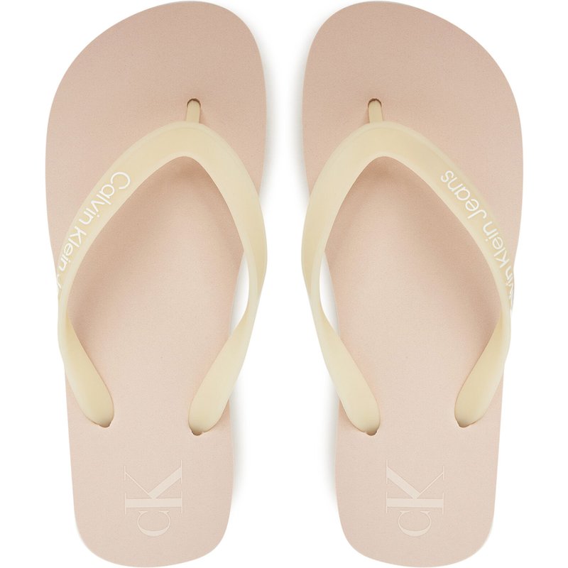 Zehentrenner Calvin Klein Jeans Beach Sandal Flatform Tpu YW0YW01830 Beige