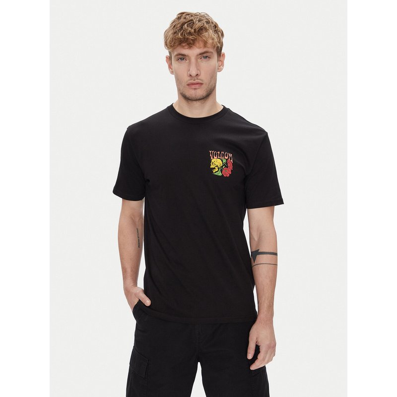 Volcom T-Shirt Tooflow A3512551 Schwarz Classic Fit