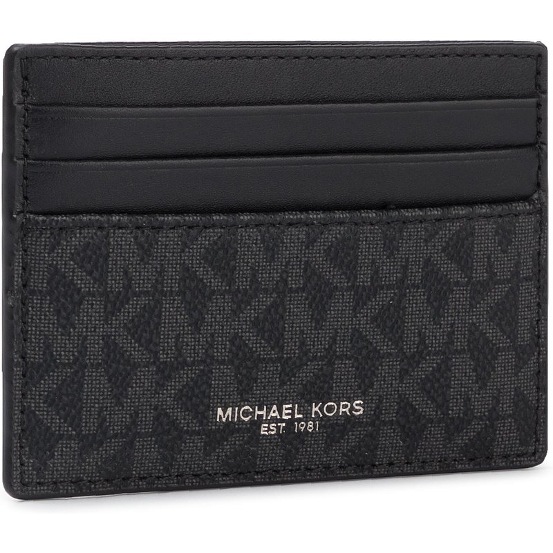 Kreditkartenetui MICHAEL Michael Kors Greyson 39F9LGYD2B Schwarz
