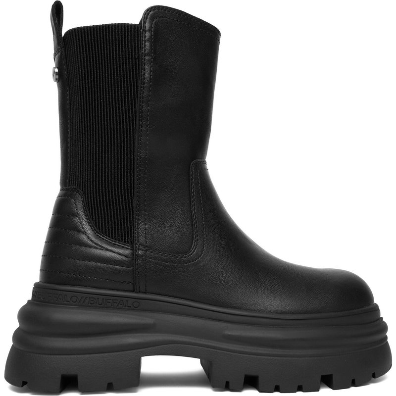 Klassische Stiefeletten Buffalo Dione Chelsea Mid 1270128 Schwarz