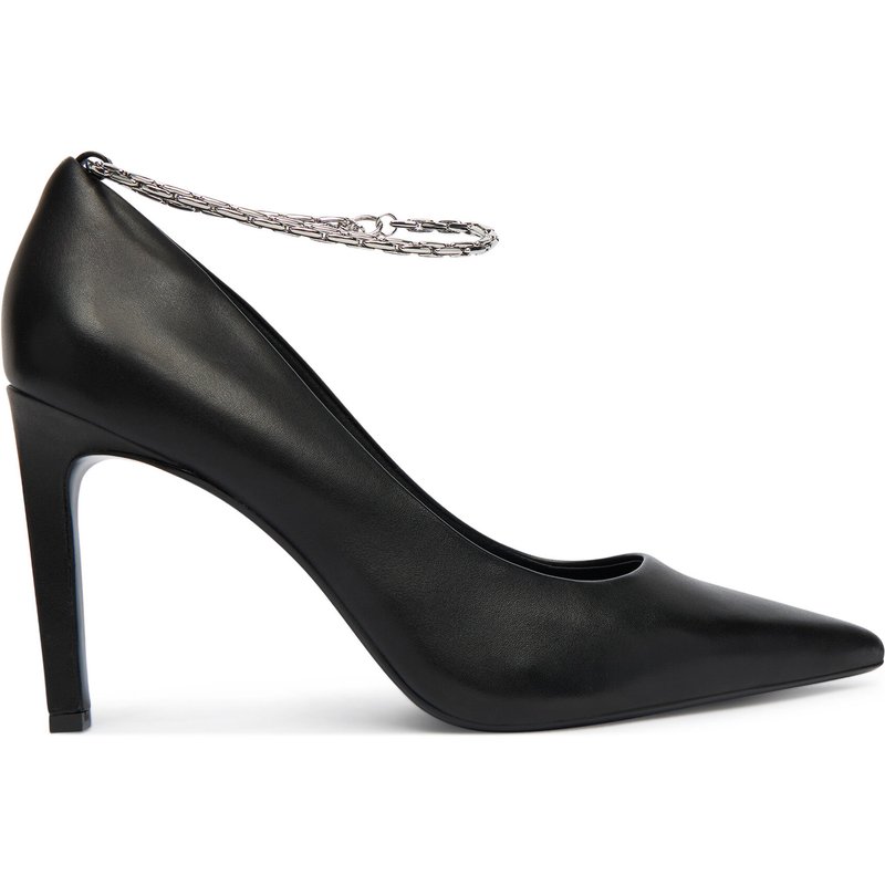 High Heels Calvin Klein Ess Stiletto Hdw Chain Lth 90 HW0HW02718 Schwarz