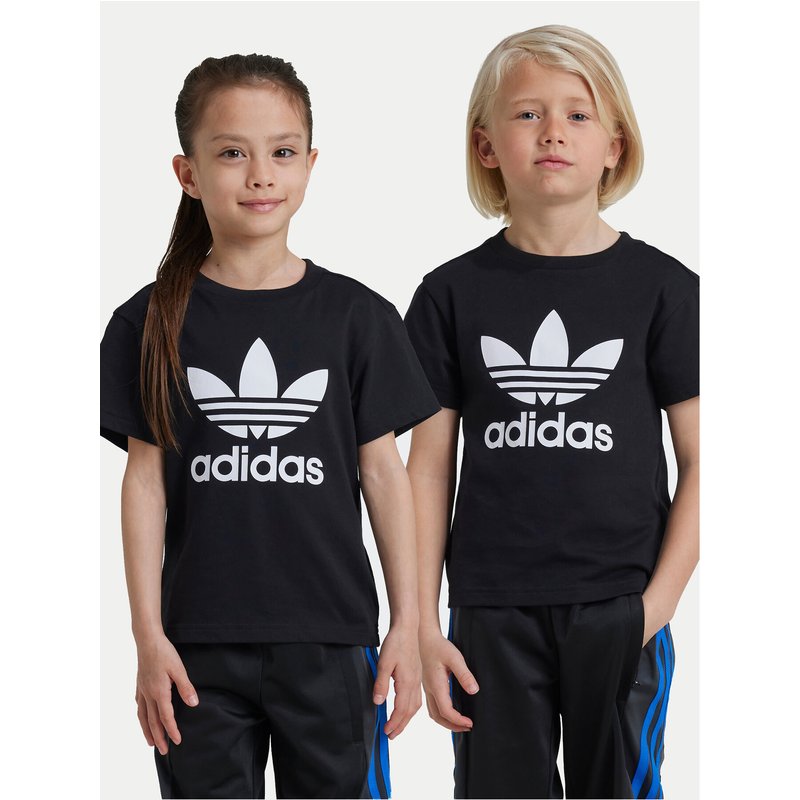adidas T-Shirt adicolor Trefoil IY2385 Schwarz Regular Fit