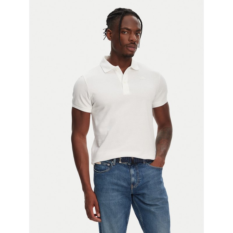 Robe di Kappa Poloshirt William 6006170 Weiß Slim Fit