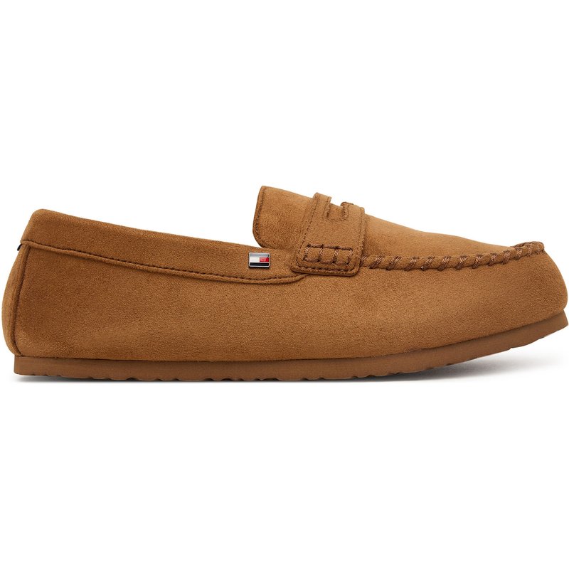 Hausschuhe Tommy Hilfiger Hilfiger Driver House Shoe FM0FM06012 Hellbraun