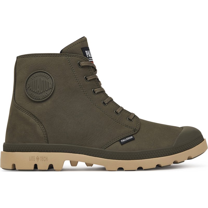 Schnürstiefeletten Palladium Pampa Lite+ Zip Wp+ 79577-325-M Dunkelgrün