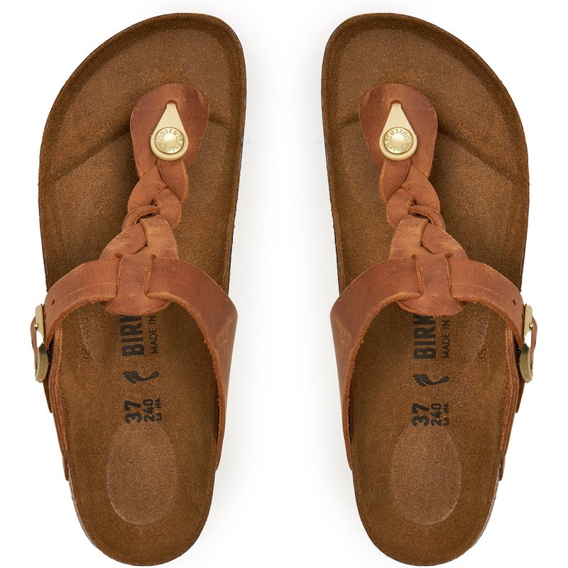 Zehentrenner Birkenstock Gizeh Braided 1021336 Braun